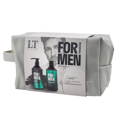 Подарочный набор косметики мужчине: шампунь, гель для душа
