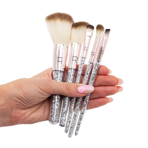 Кисти для макияжа, набор 5пр. бежевый