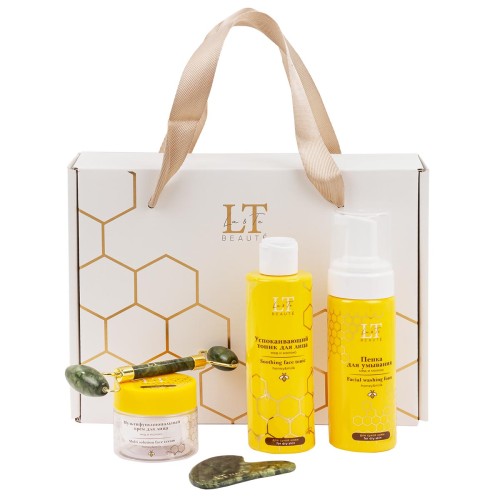 Набор мед и молоко для сухой кожи лица