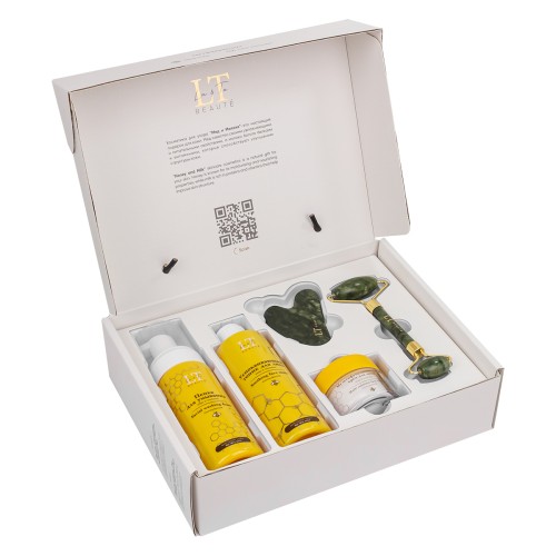 Набор мед и молоко для сухой кожи лица