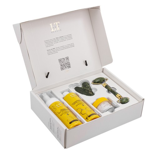 Набор мед и молоко для жирной кожи лица