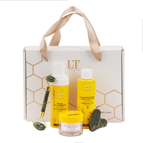 Набор мед и молоко для комбинированной кожи лица