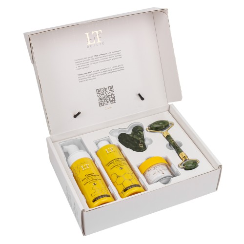 Набор мед и молоко для комбинированной кожи лица