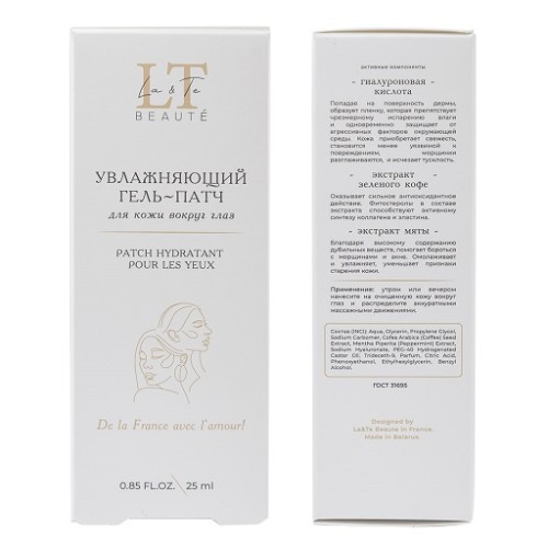 Гель-патч для кожи вокруг глаз La & Te beaute