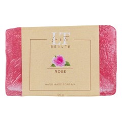 Мыло ручной работы с эфирными маслами РОЗА, 100гр