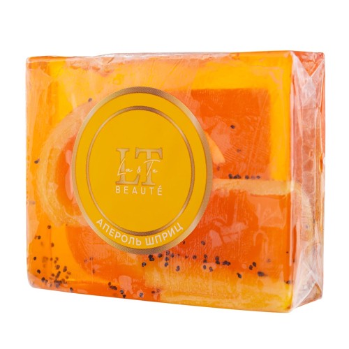 Мыло твердое ручной работы с добавлением эфирных масел "Апероль шприц"