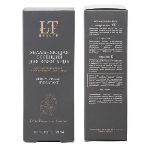 Увлажняющая эссенция для кожи лица La & Te beaute