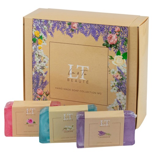 Набор 3( мыло Жасмин.Роза.Лаванда)