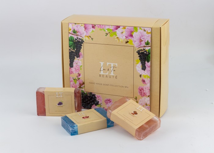 Набор 4( мыло Пряное.Цветы.Виноград)