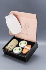 Подарочный набор для тела антицеллюлитный со щеткой, 4 предмета