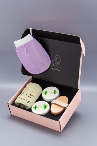 Спа набор по уходу за телом подарочный с алоэ, 4 предмета