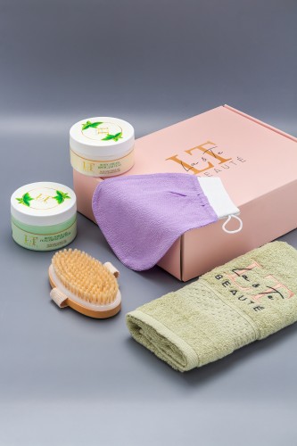 Спа набор по уходу за телом подарочный с алоэ, 4 предмета