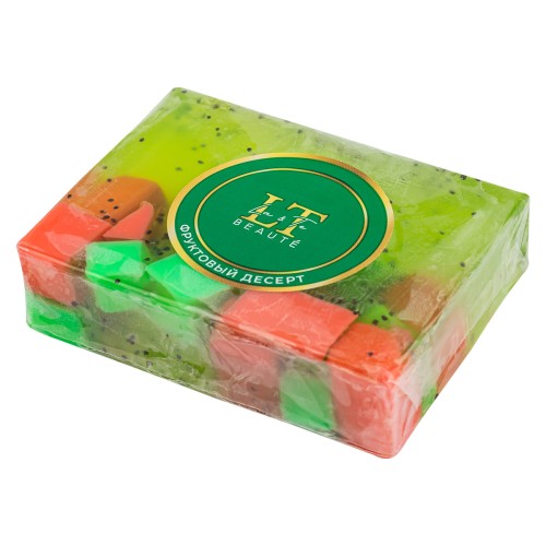 Мыло твердое ручной работы с добавлением эфирных масел "Фруктовый десерт"