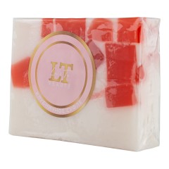 Мыло твердое ручной работы с добавлением эфирных масел &quot;Клубничное суфле&quot;