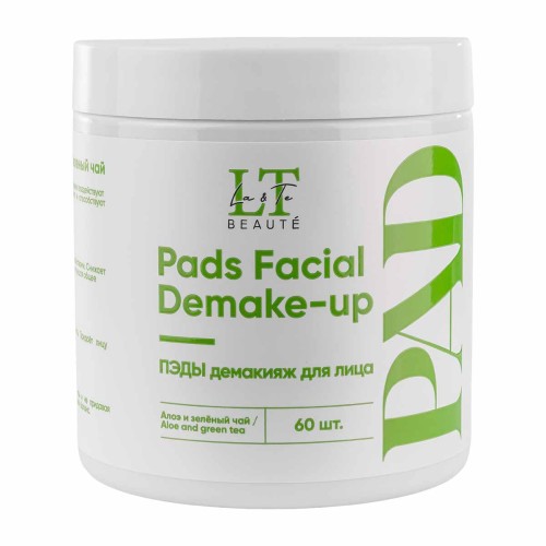 ПЭДЫ демакияж для лица  Алое и Зеленый чай,60 шт