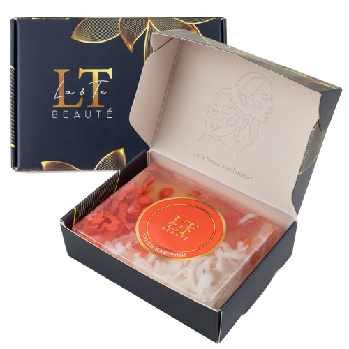 Мыло(+уп) твердое ручной работы с добавлением эфирных масел "Танец бабочки"