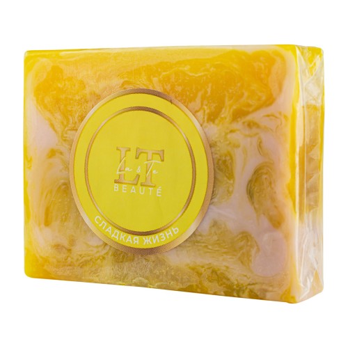 Мыло твердое ручной работы с добавлением эфирных масел "Сладкая жизнь"