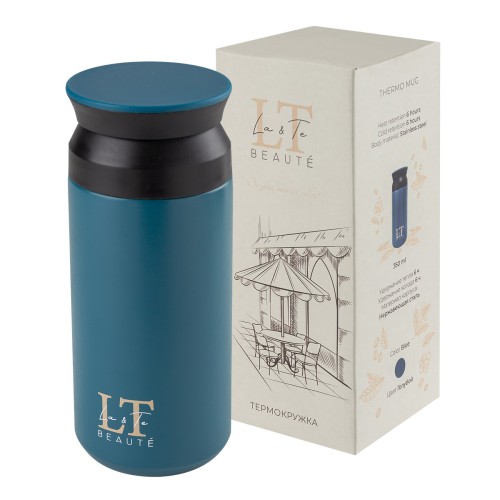 Термокружка, синий 350мл
