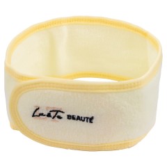 Повязка на голову на липучке (бежевая)