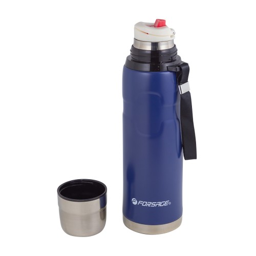 Термос для напитков,синий 750мл