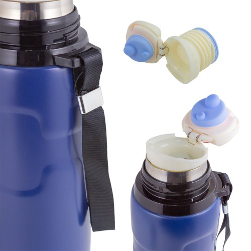 Термос для напитков,синий 750мл