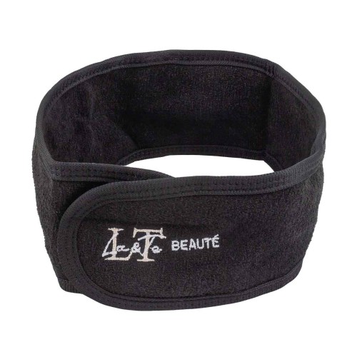 Повязка на голову на липучке (черная)