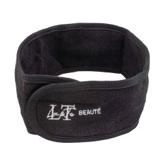 Повязка на голову на липучке (черная)