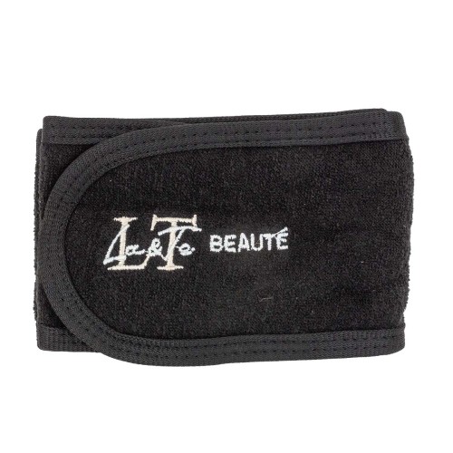 Повязка на голову на липучке (черная)