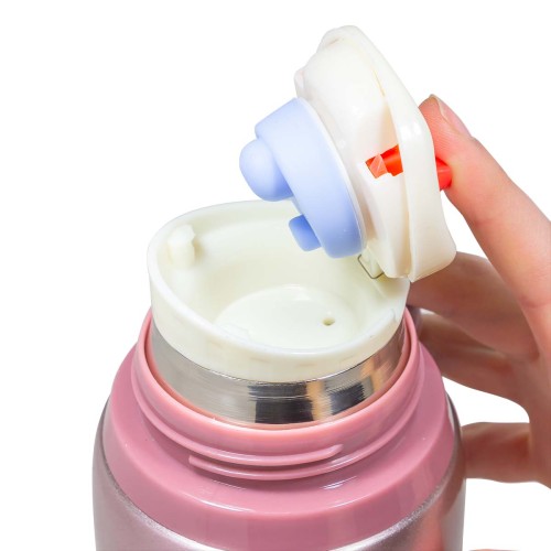 Термос для напитков, розовый 750мл