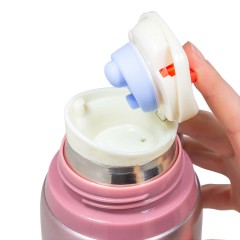 Термос для напитков, розовый 750мл