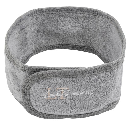 Повязка на голову на липучке (серая)