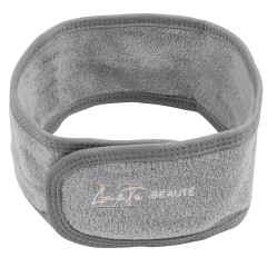 Повязка на голову на липучке (серая)
