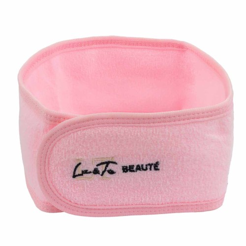 Повязка на голову на липучке (розовая)