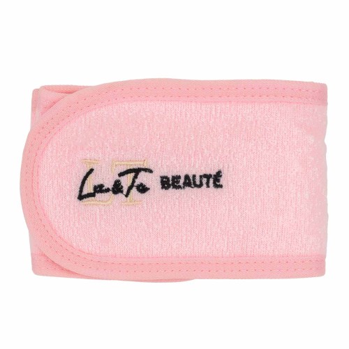 Повязка на голову на липучке (розовая)