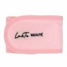Повязка на голову на липучке (розовая)