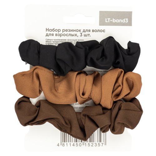 Резинки для волос, комплект 3шт. (для взрослых)