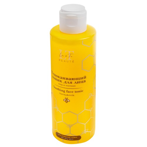 Успокаивающий тоник для лица мед и молоко для жирной кожи La & Te BEAUTÉ