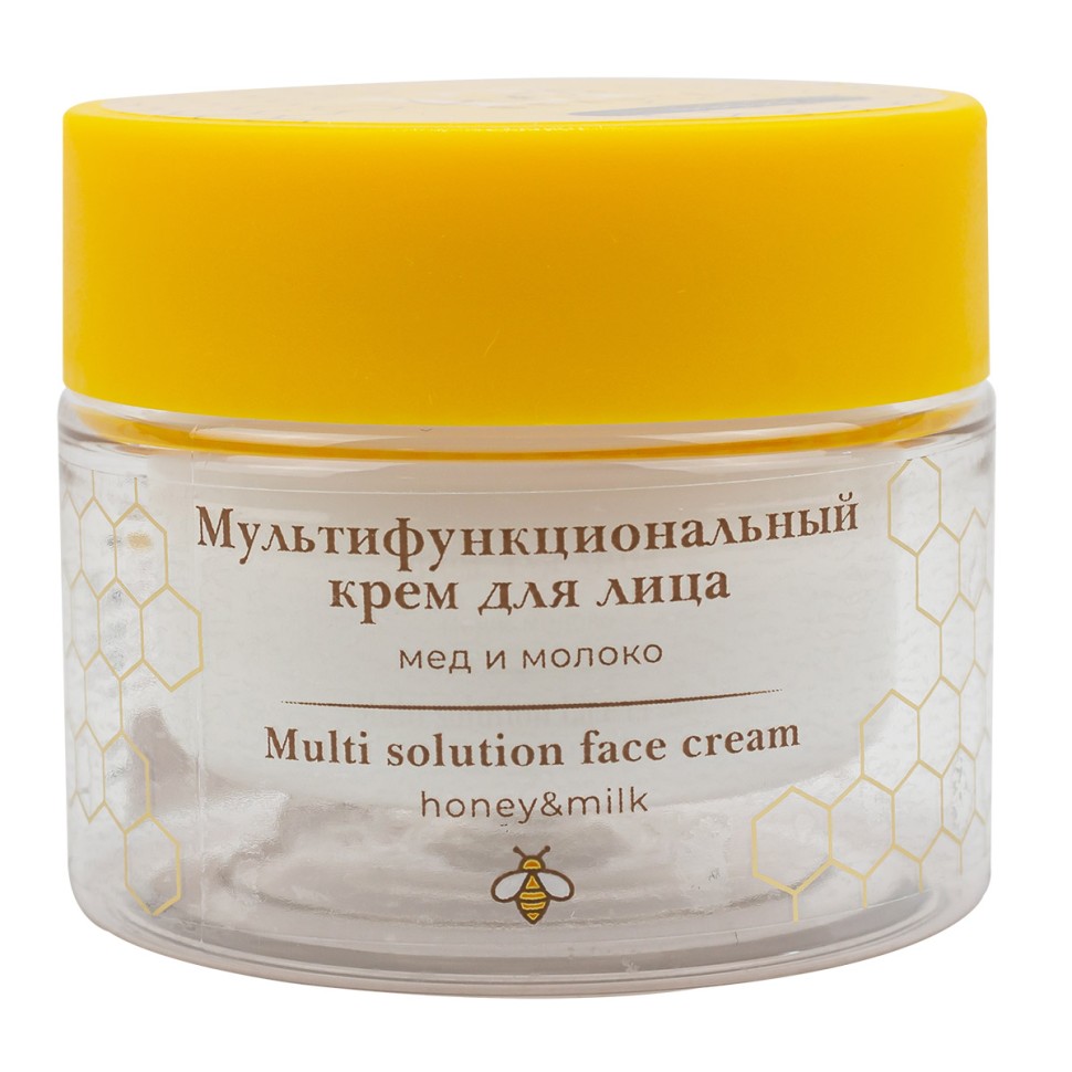 Мультифункциональный крем для лица мед и молоко для сухой кожи La & Te ...