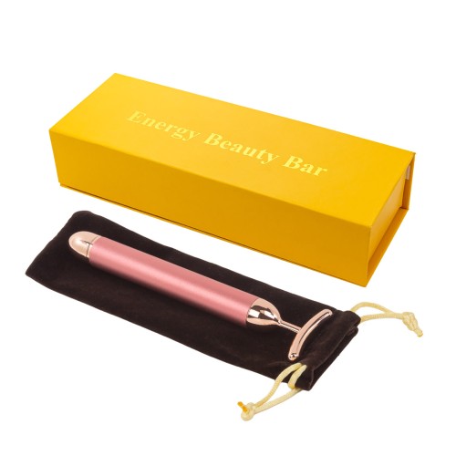 Массажер косметический вибрационный для лифтинг массажа желтый