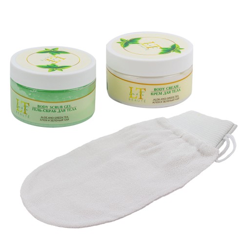 Набор косметики для ухода за телом Алоэ и Зеленый чай, LT45