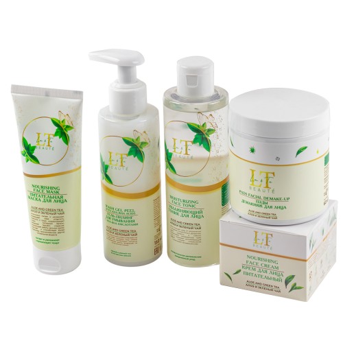 Набор косметики для ухода за лицом Алоэ и Зеленый чай, LT46