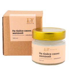 Свеча ароматизированная 100 мл. Отдушка Амбра и кожа (Оливер)