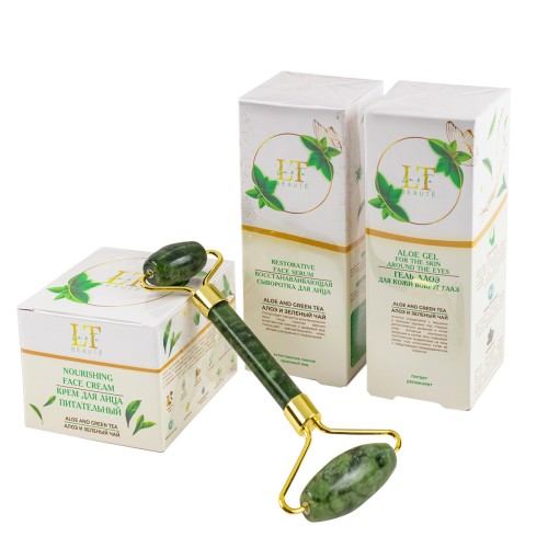 Набор косметики для ухода за лицом Алоэ и Зеленый чай, LT49
