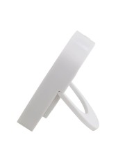 Зеркало настольное квадратное (85*85*18мм, цвет белый) 52870