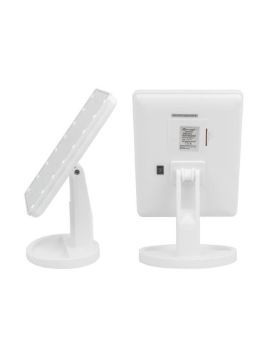 Зеркало настольное прямоугольное (260*170*120мм, цвет белый) 52871