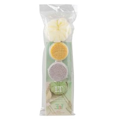 Набор банных принадлежностей по уходу за телом (белый)