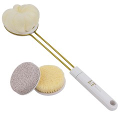 Набор банных принадлежностей по уходу за телом (белый)