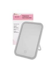 Зеркало настольное прямоугольное (190*130*20мм, цвет белый) 52874