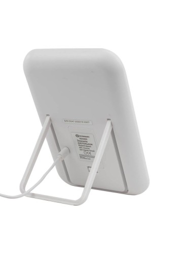 Зеркало настольное прямоугольное (190*130*20мм, цвет белый) 52874