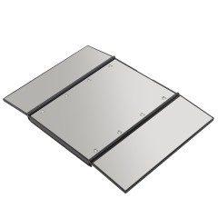 Зеркало настольное (155*122*13мм, цвет черный) 54729